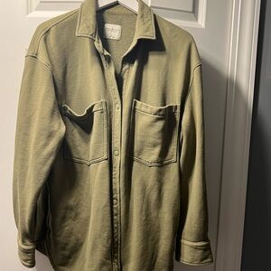 Abercrombie & Fitch Khaki Women’s Shirt Jacket